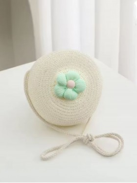 Crochet Mini Bag W/ Flower